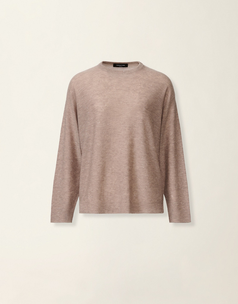 Wool sweater with sequins 1