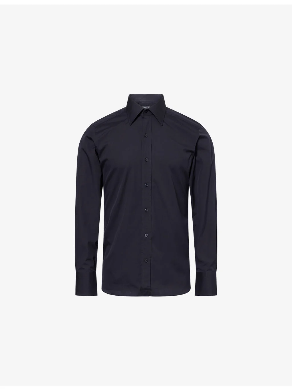 Slim-Fit Classic-Collar Cotton Shirt - 1