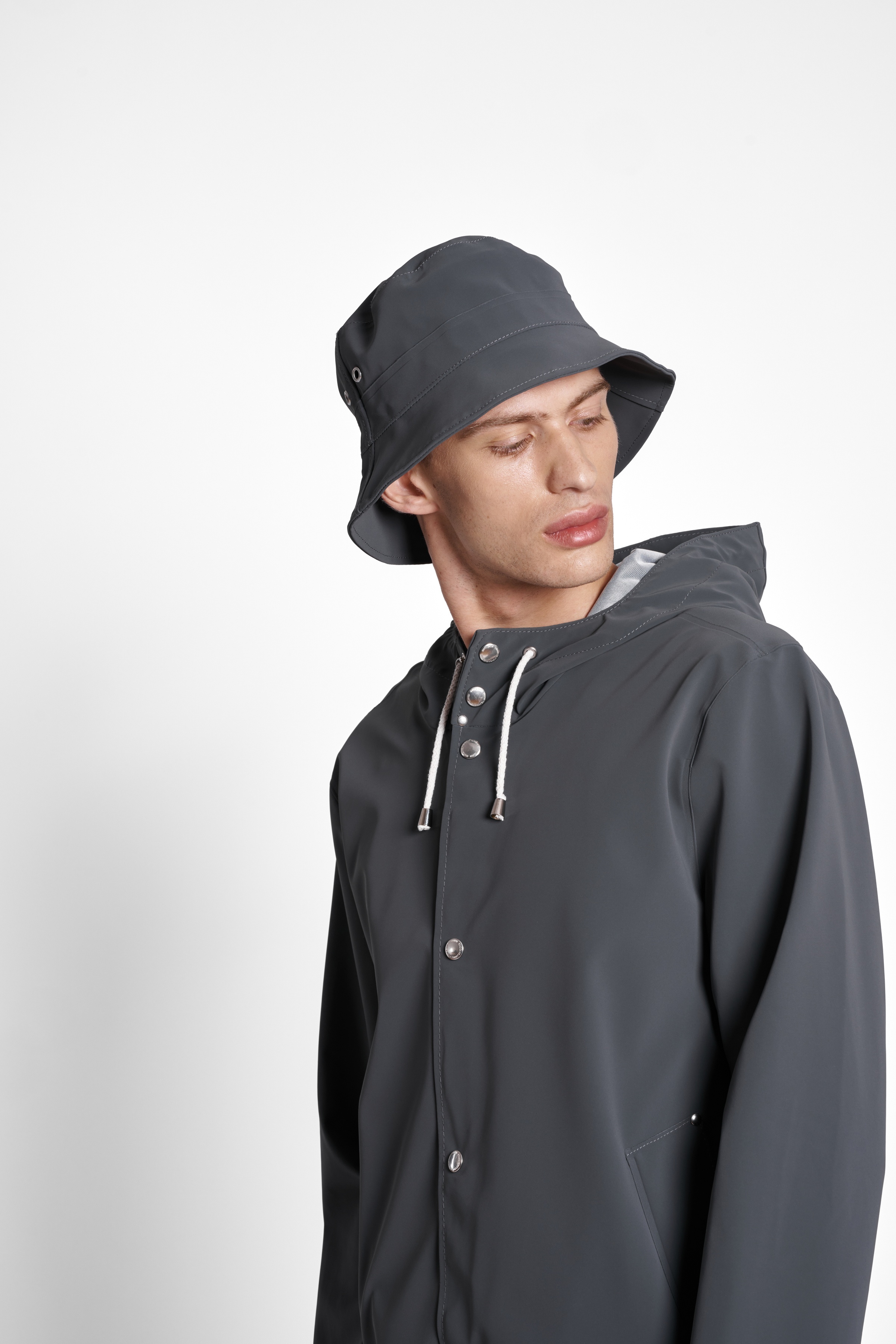 Beckholmen Matte Bucket Hat Charcoal - 3