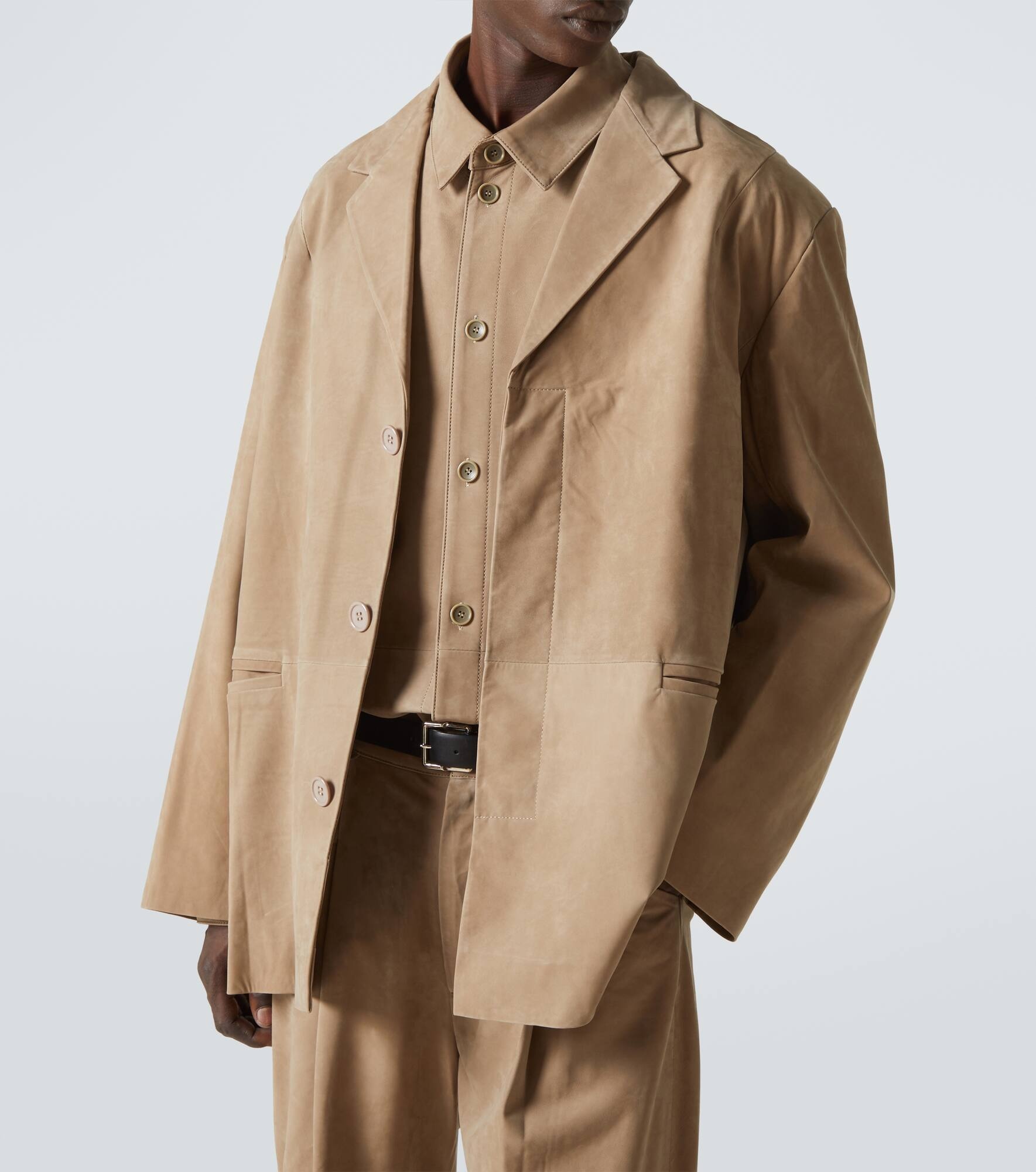 Suede blazer - 5
