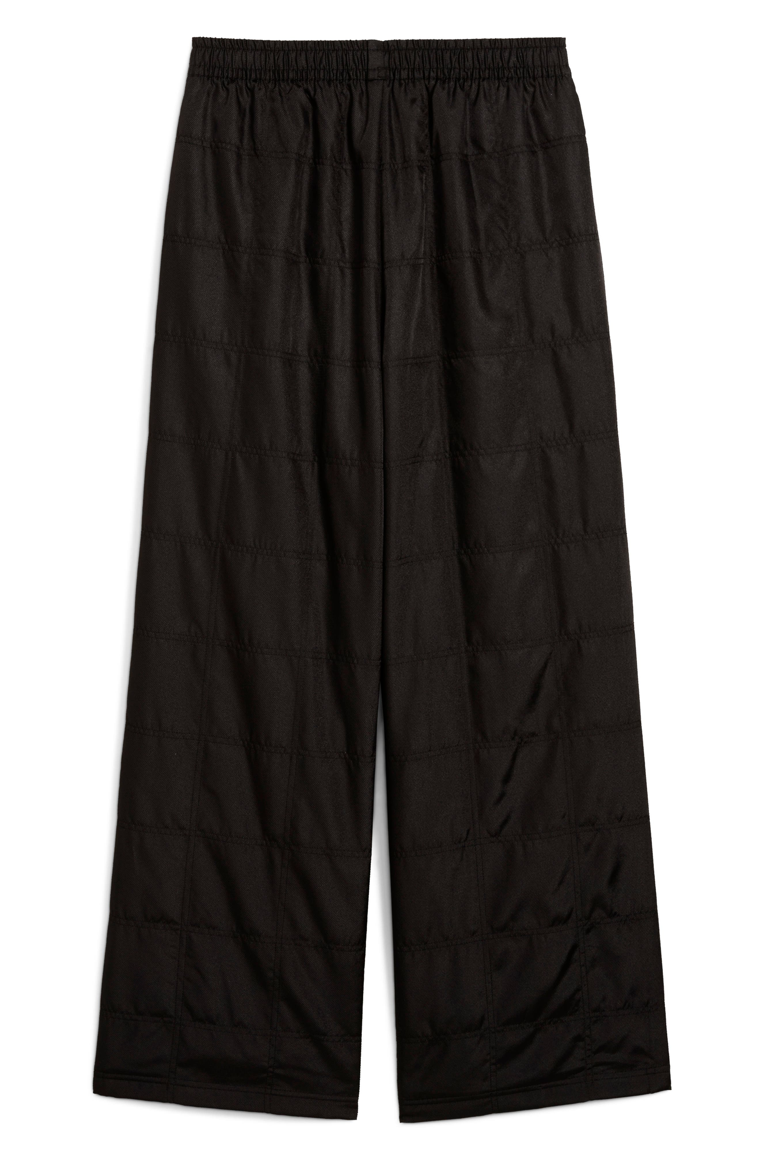 PUMA x Ferrari Premium Wide Leg Pants in Puma Black at Nordstrom - 4