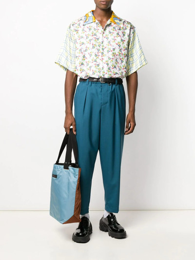 Marni elasticated waistband cropped trousers outlook