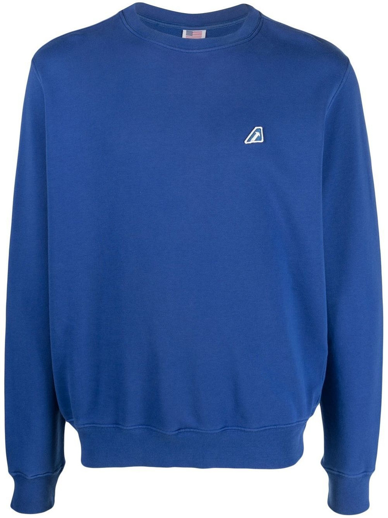 Tennis logo-patch cotton sweatshirt 1