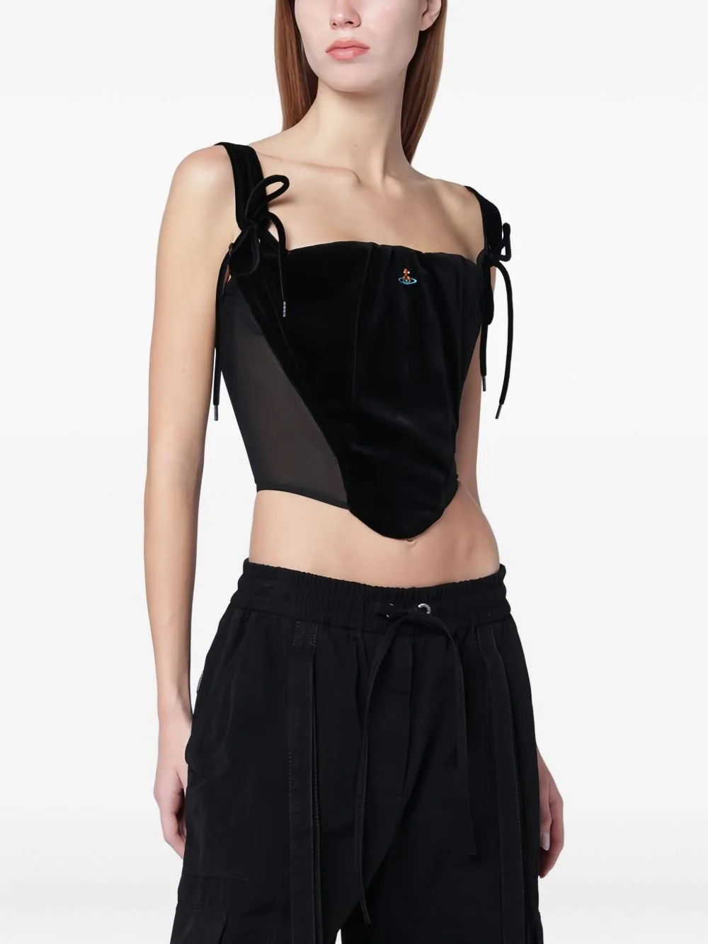 Puppy tie-detail corset - 1