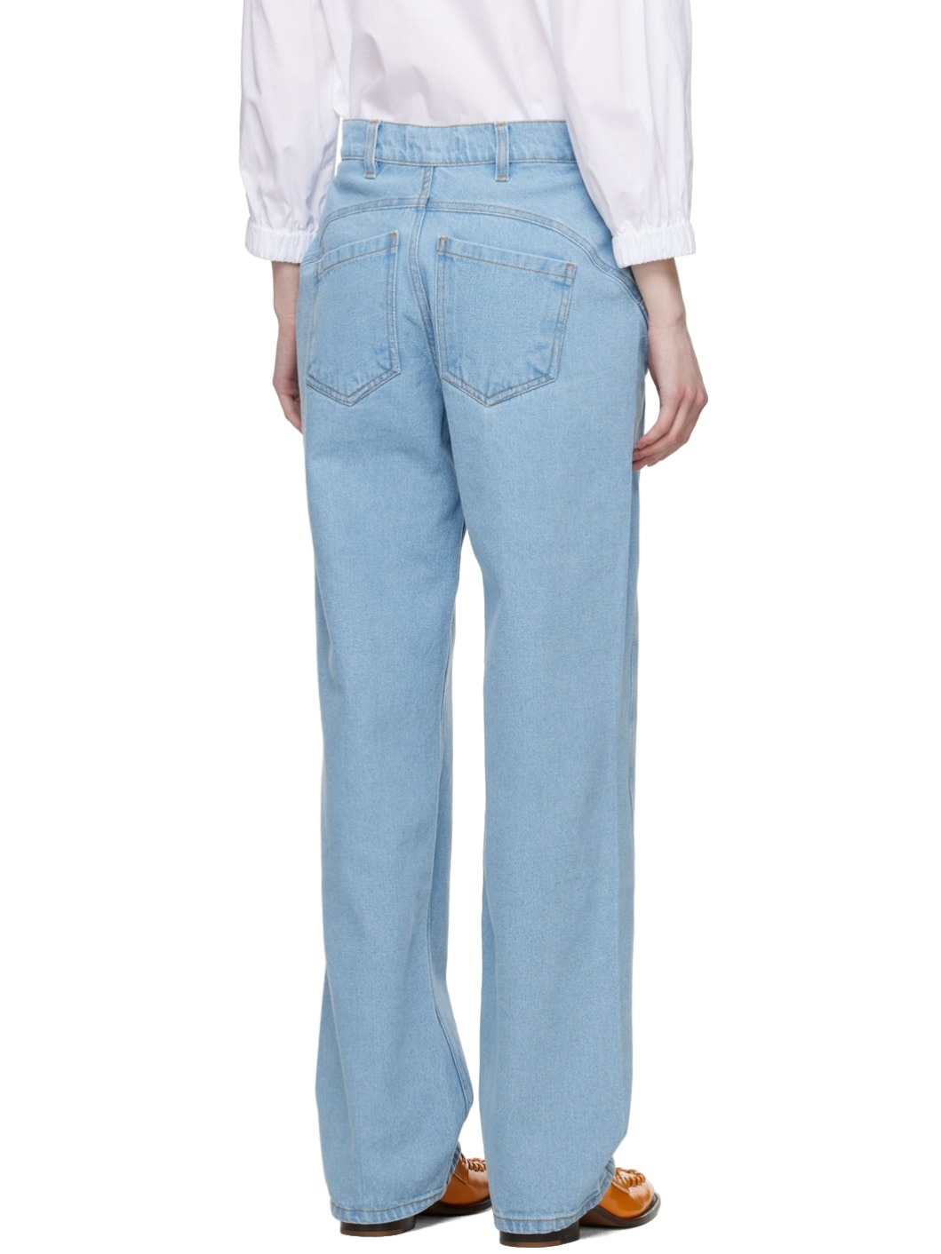 Indigo Engineered D Jeans - 3