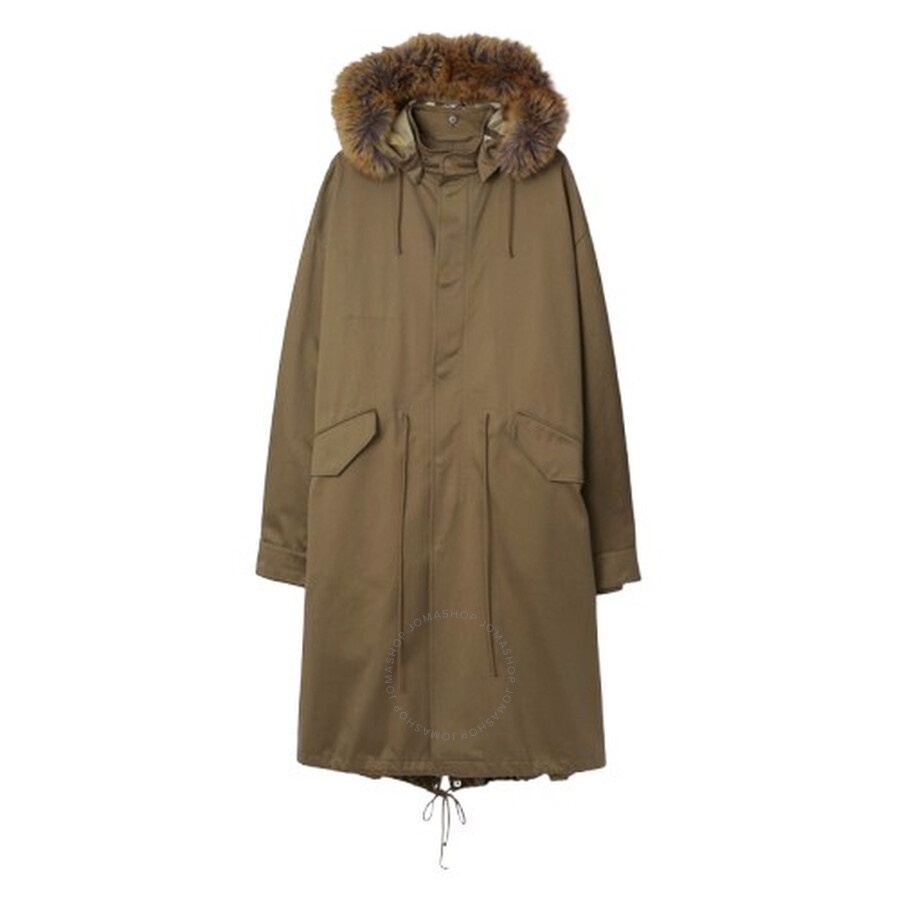 Burberry Faux Fur And Cotton Parka - 1