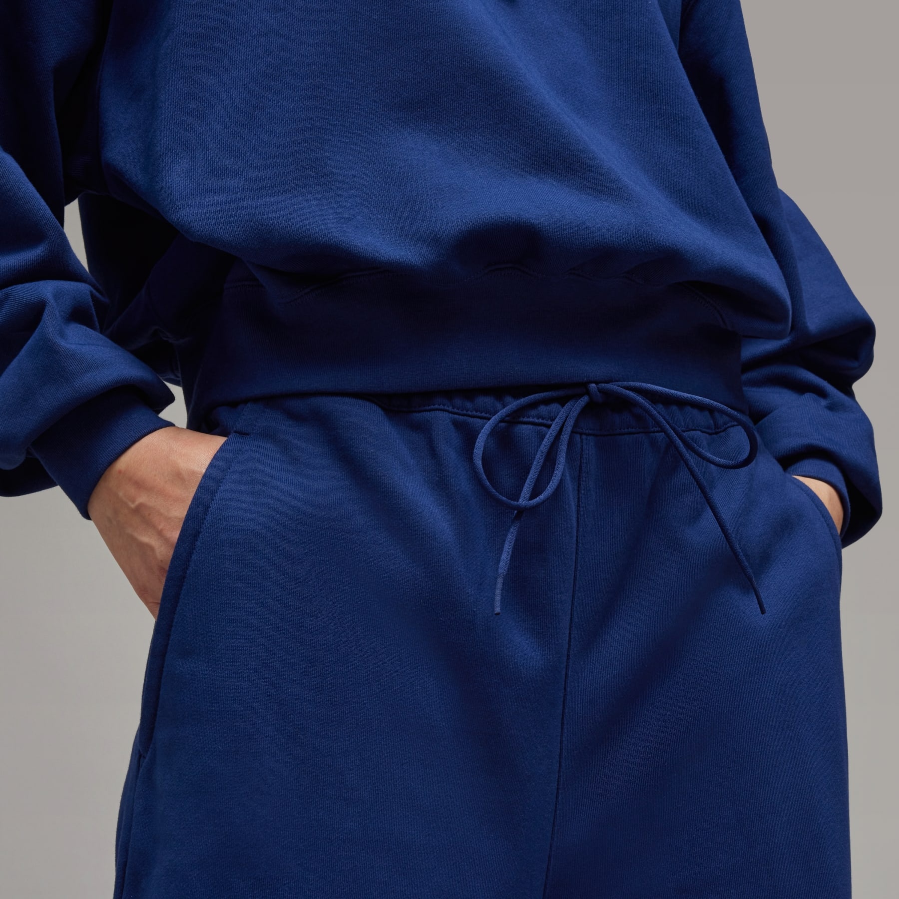 Y-3 French Terry Wide Leg Pants - 8
