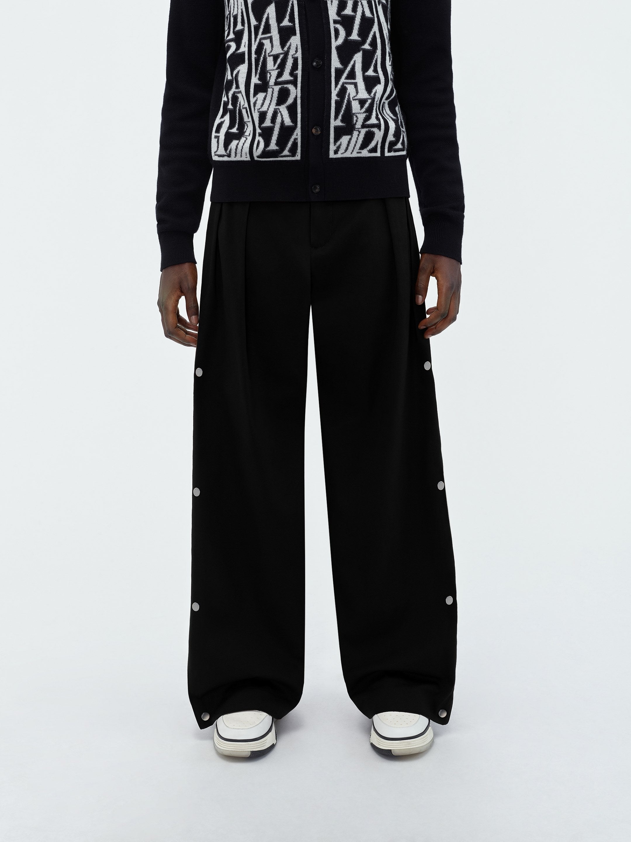 AMIRI SIDE PLEAT SNAP PANT | REVERSIBLE