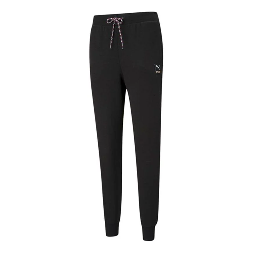 (WMNS) PUMA Pi Knit Sports Trousers Black 531355-01 - 1