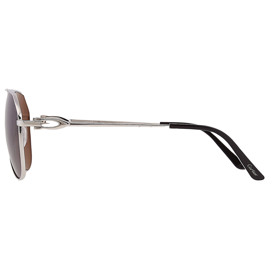 Cartier Grey Pilot Men's Sunglasses CT0364S 001 59 - 4