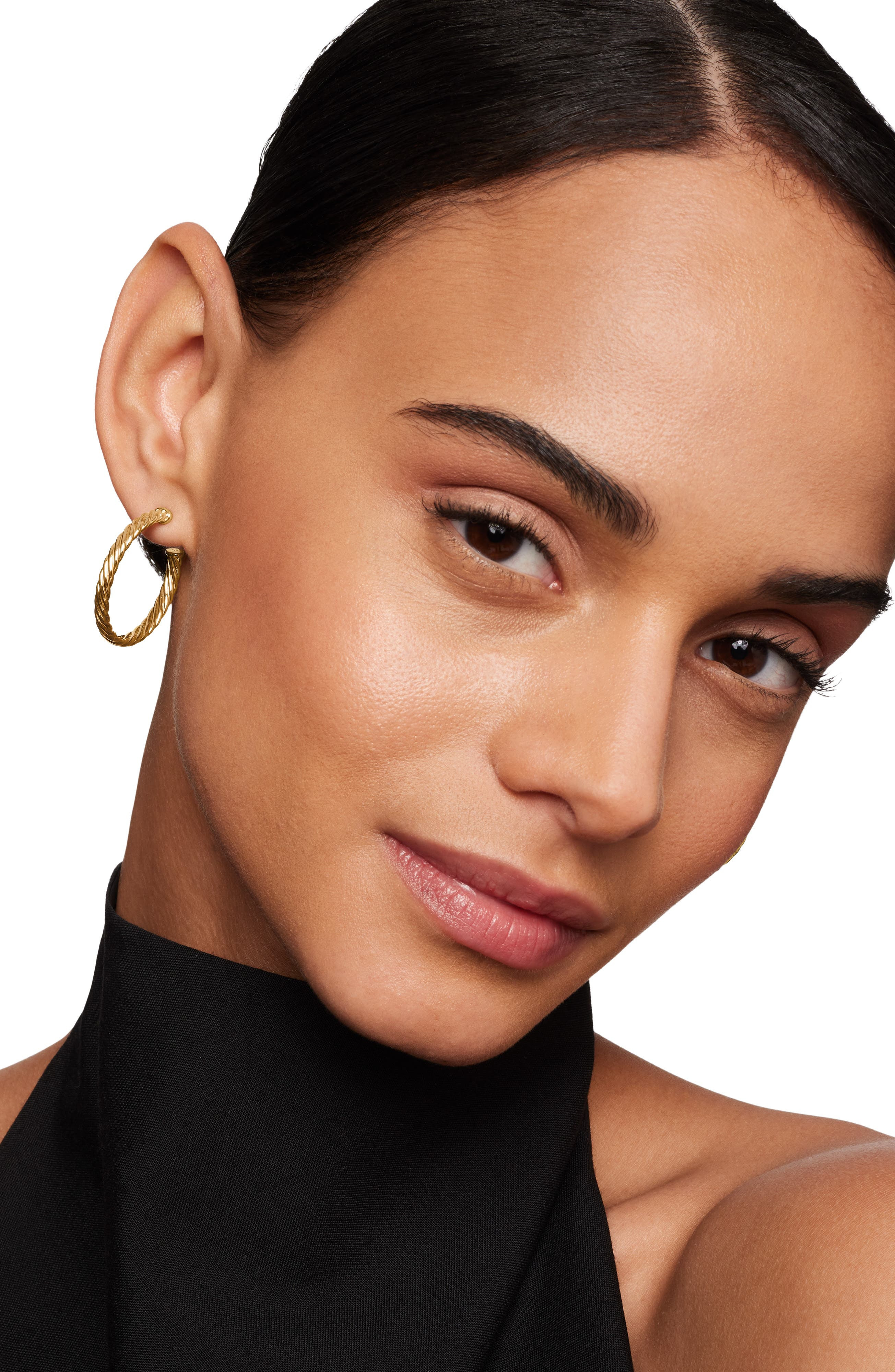David Yurman Cable Loop Hoop Earrings in Gold at Nordstrom - 2