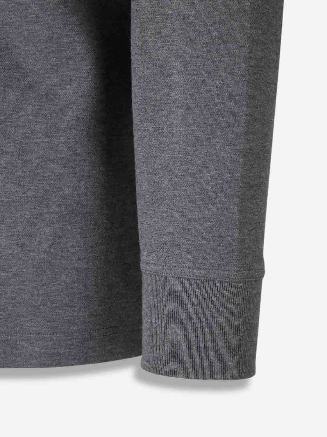 LONG SLEEVE COTTON POLO - 5