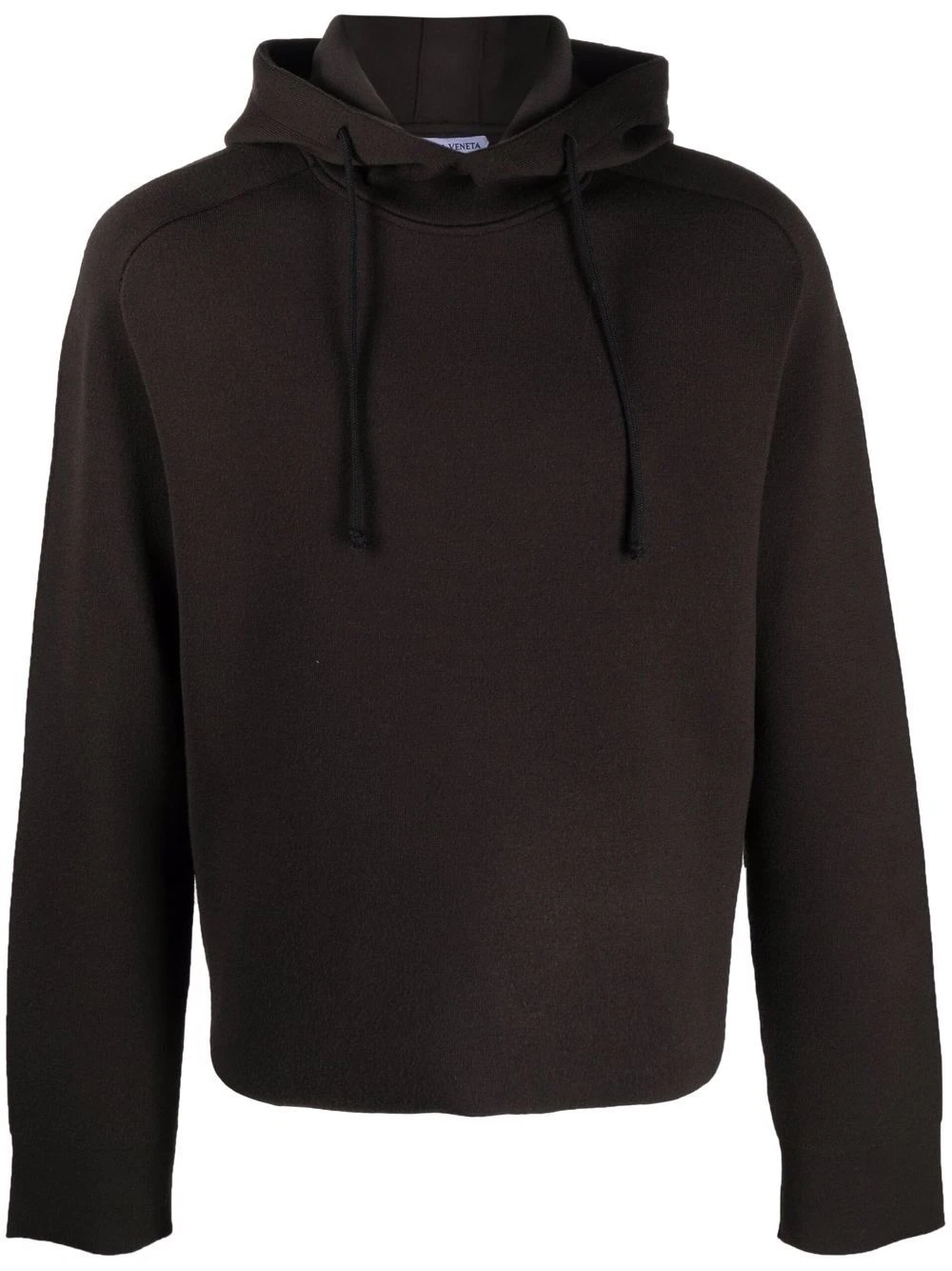 panelled long-sleeved hoodie - 1