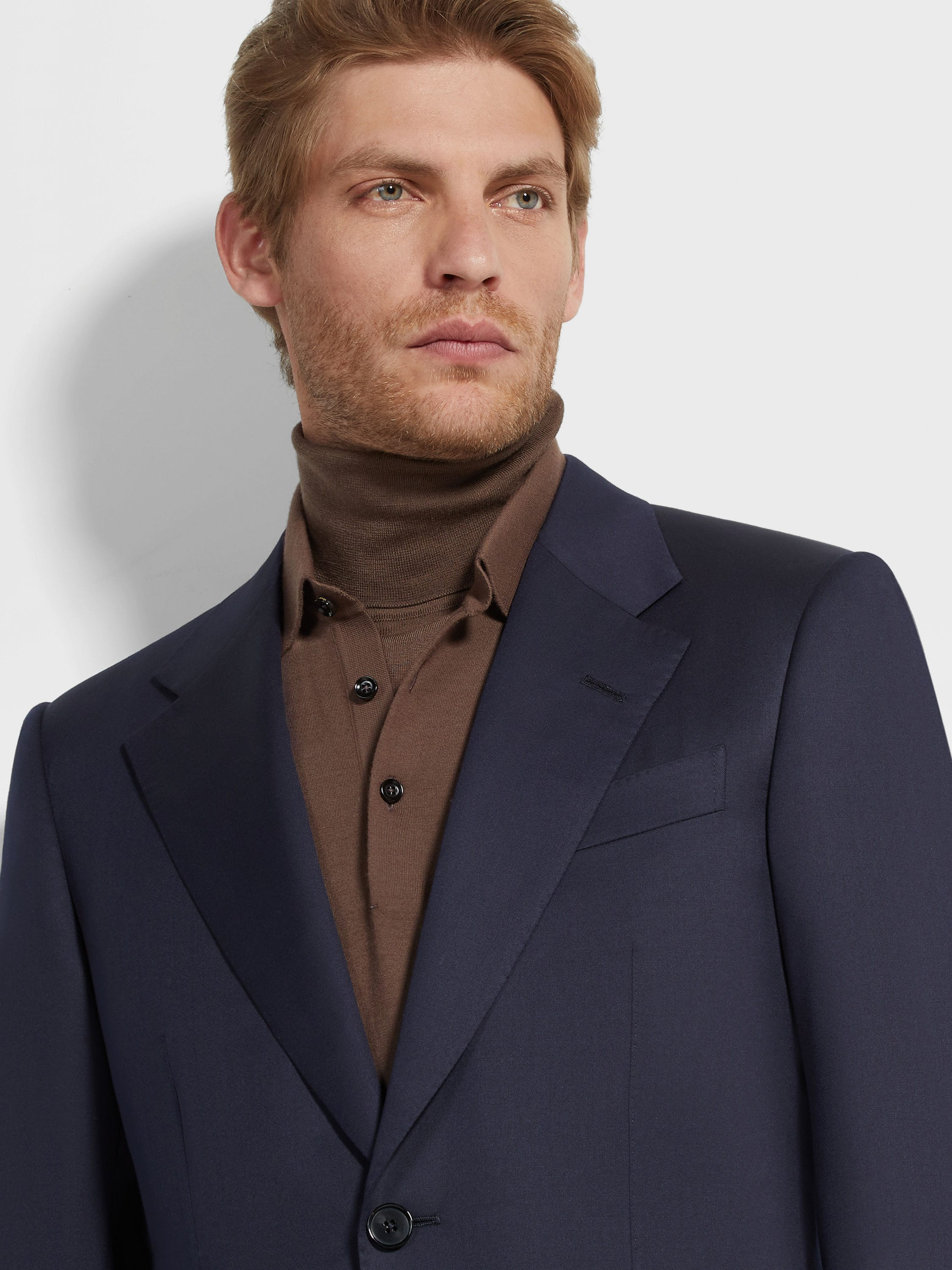 NAVY BLUE CENTOVENTIMILA WOOL SUIT - 3