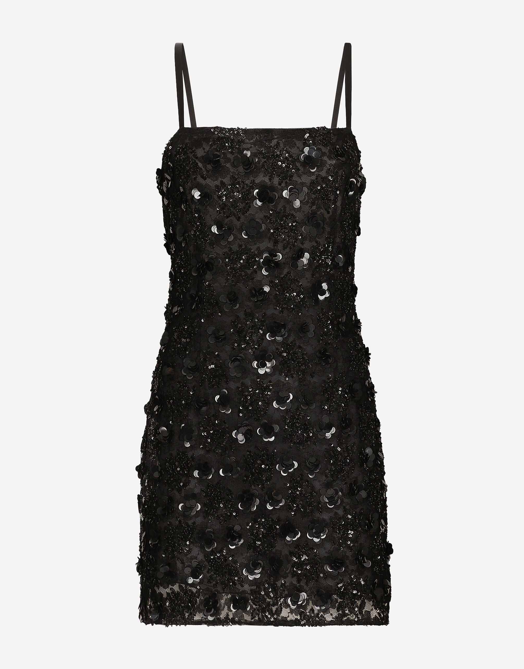 Short dress with sequin embellishment - 1