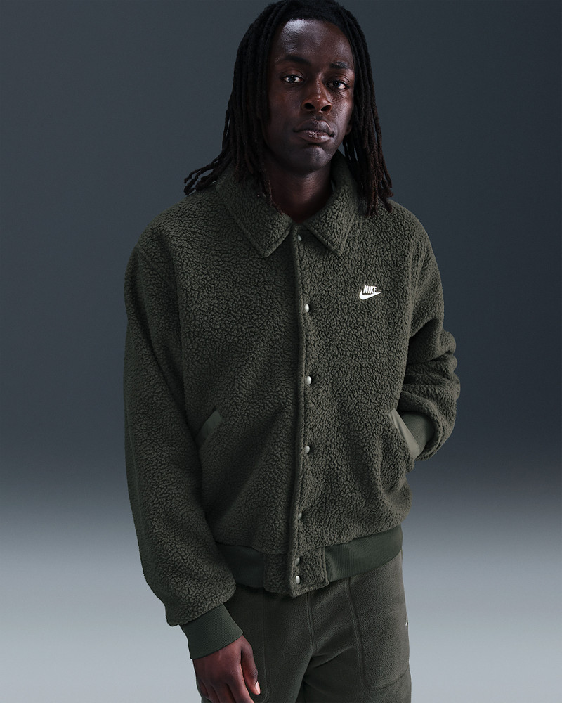 Nike Sportswear Club Men's High-Pile Fleece Coaches Jacket - 1