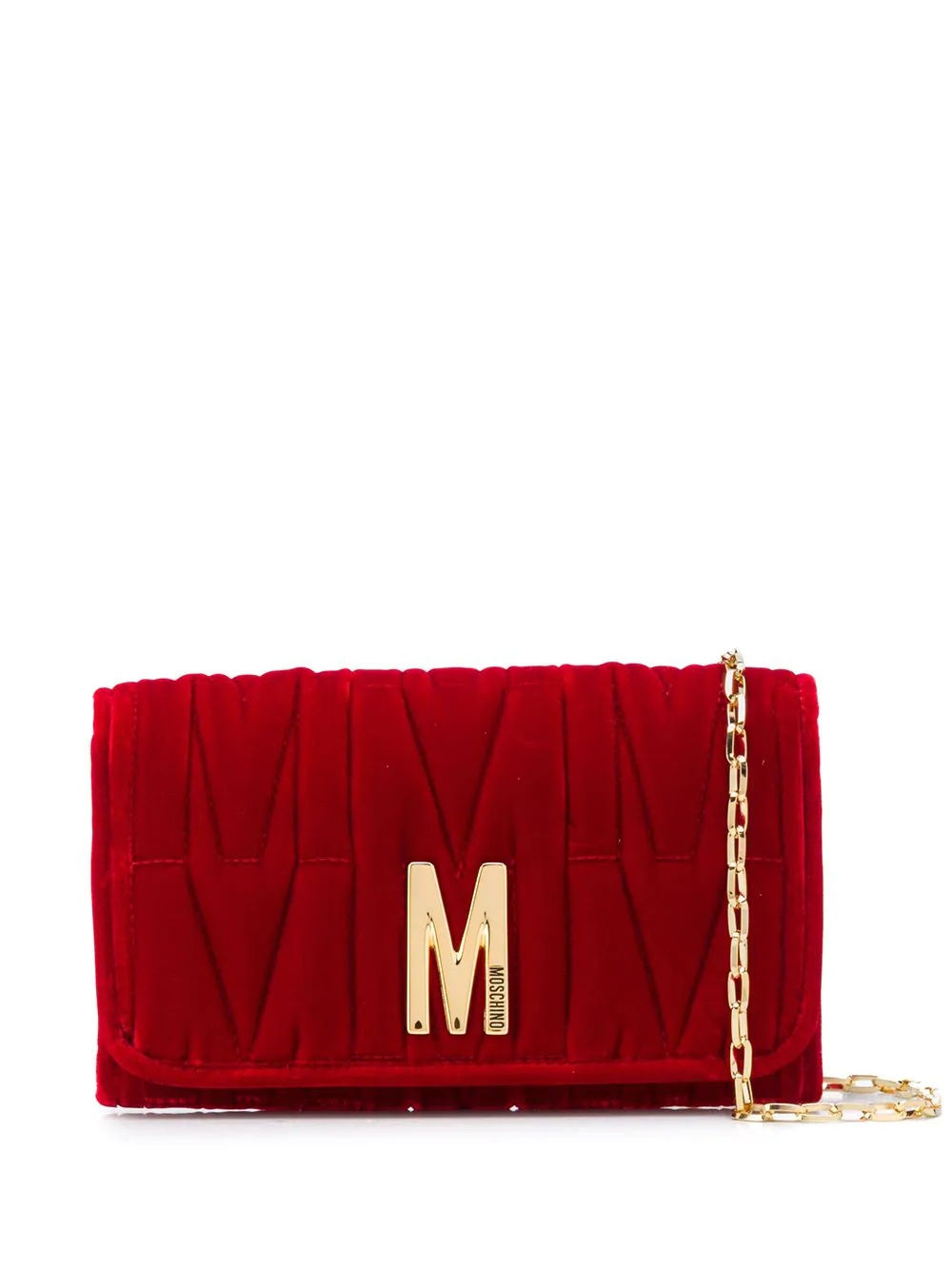 M-quilted clutch bag - 1