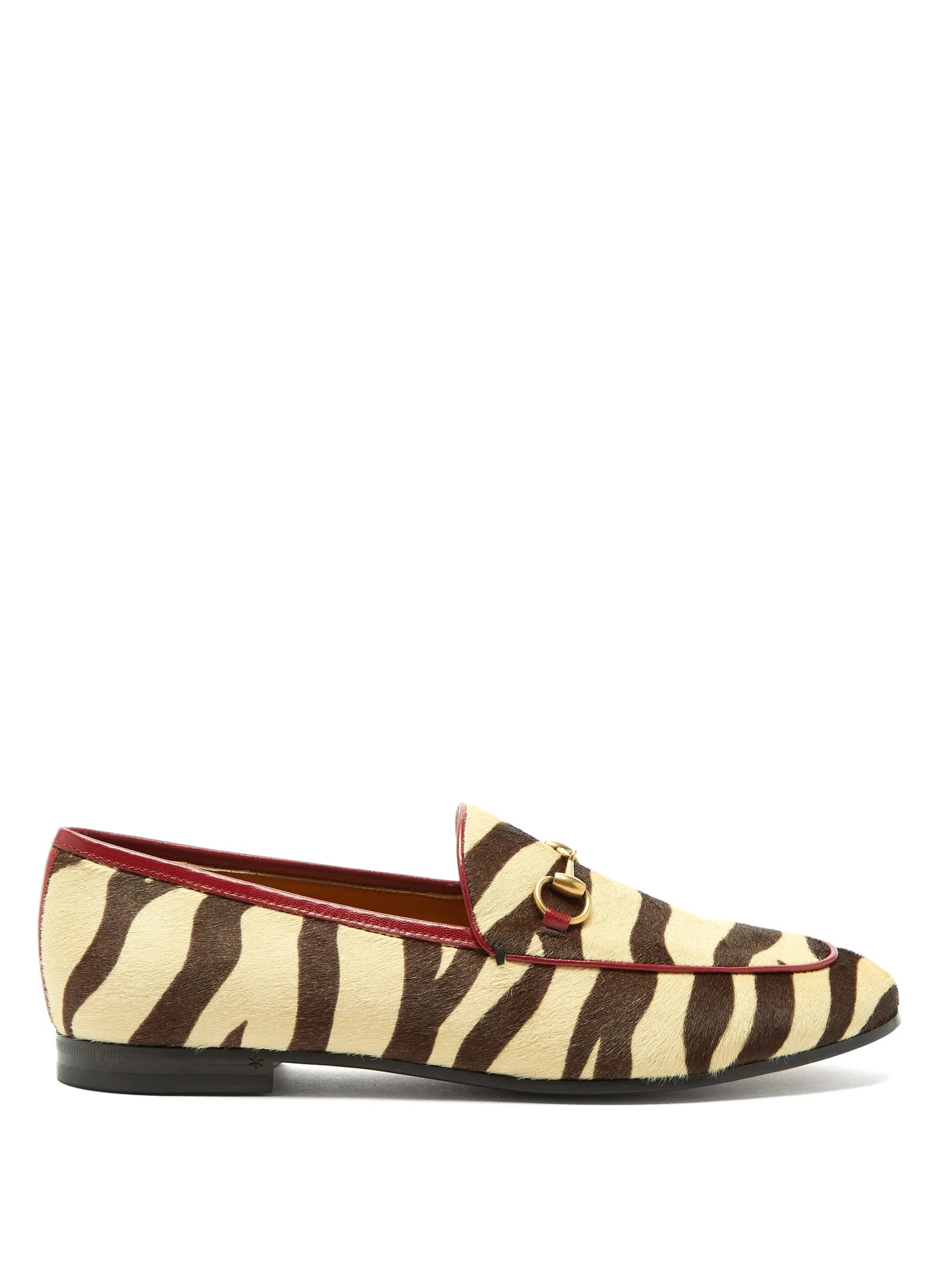 Jordaan tiger-print leather loafers - 1