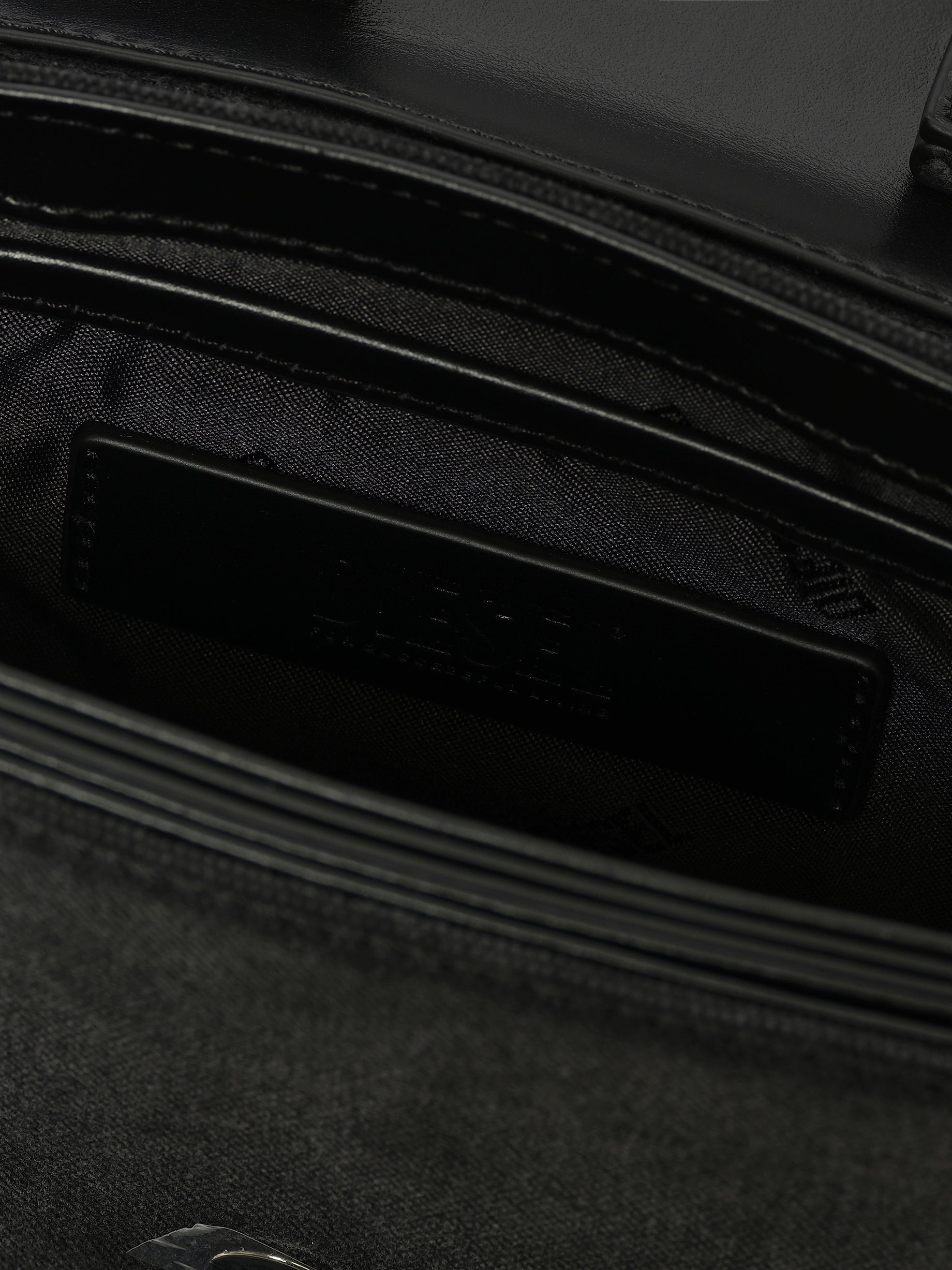 1DR Denim Shoulder Bag in Black - 3