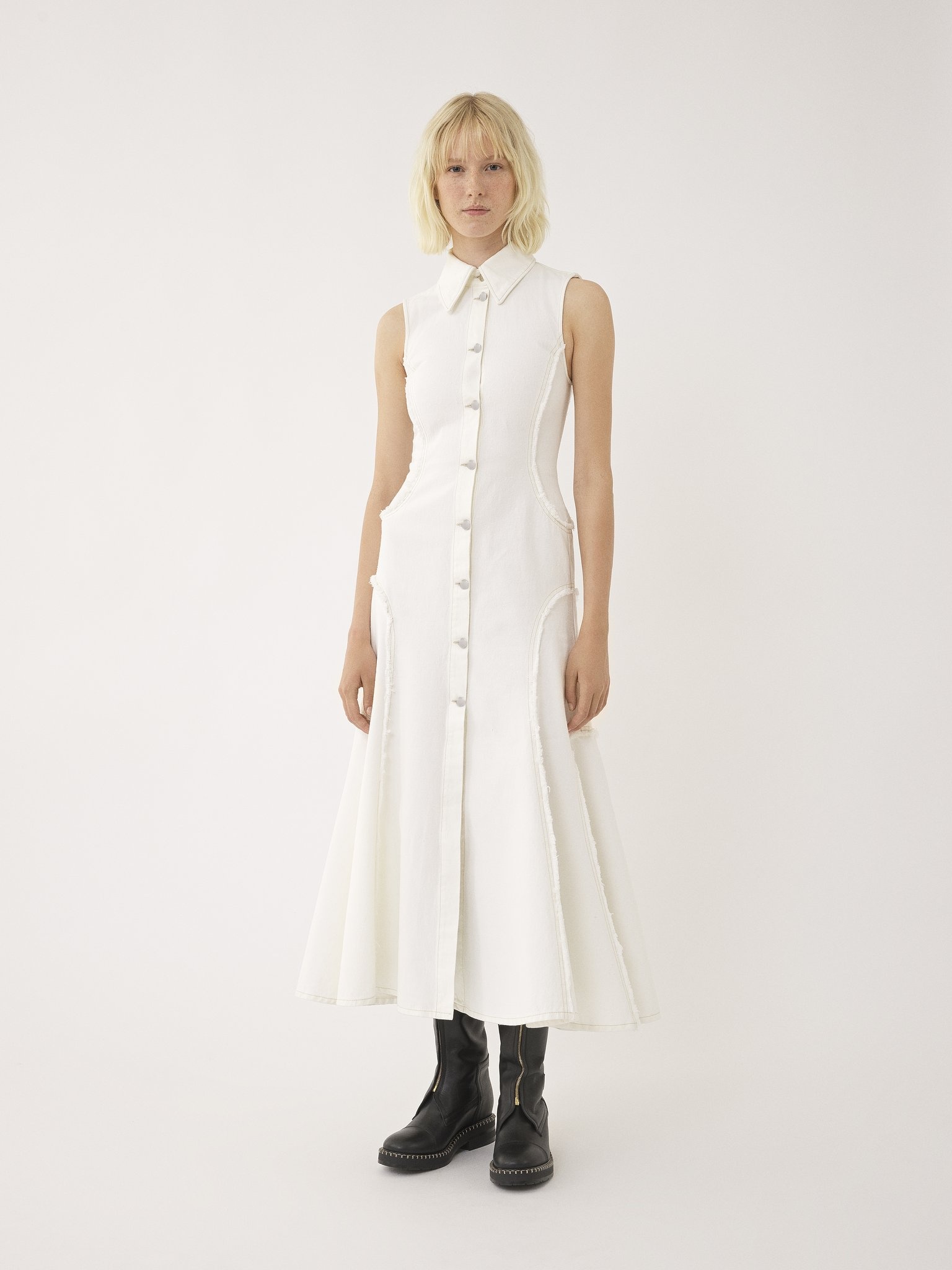 FLARE SHIRT DRESS - 3