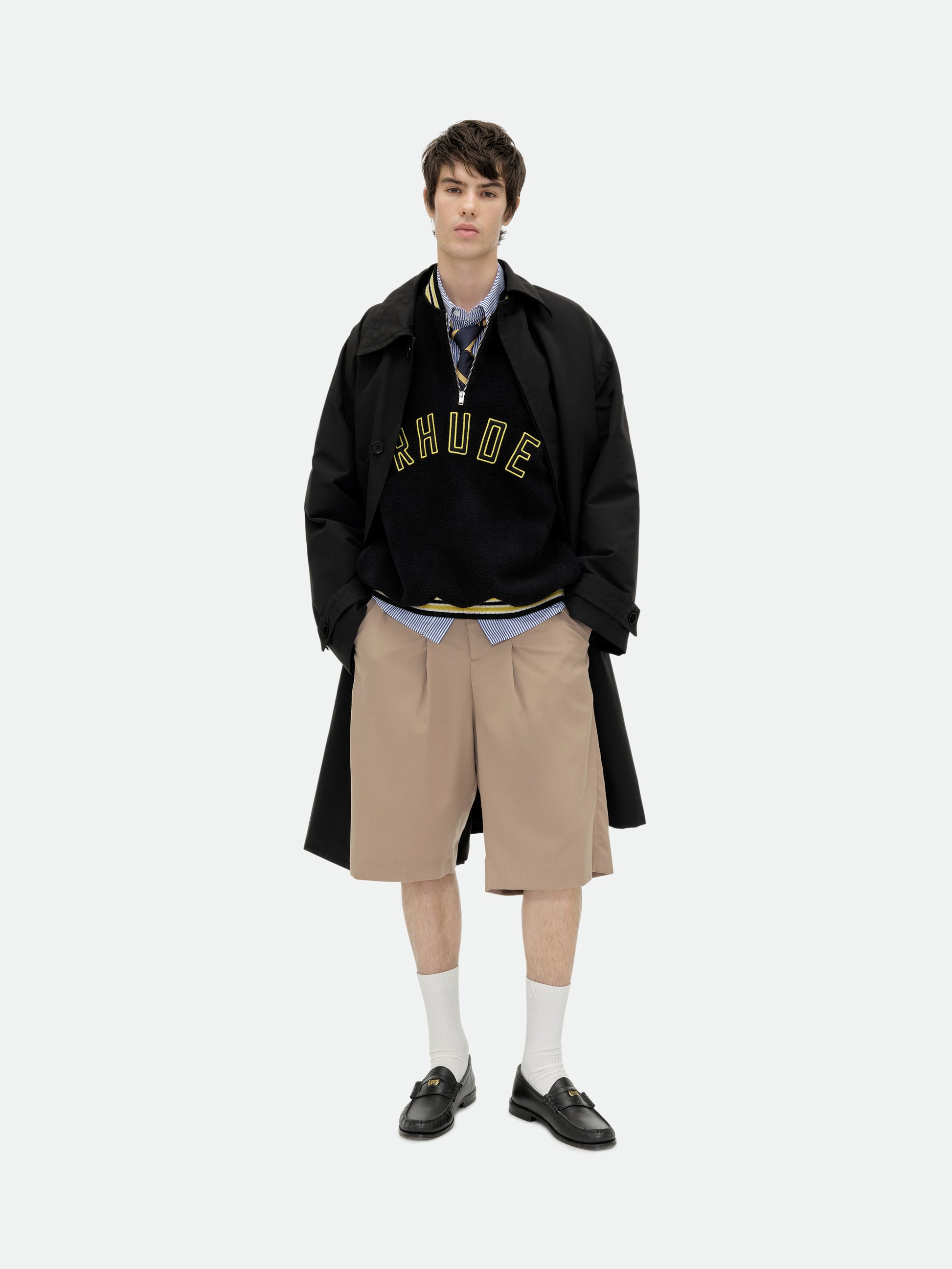 RHUDE QUARTER-ZIP VARSITY - 8