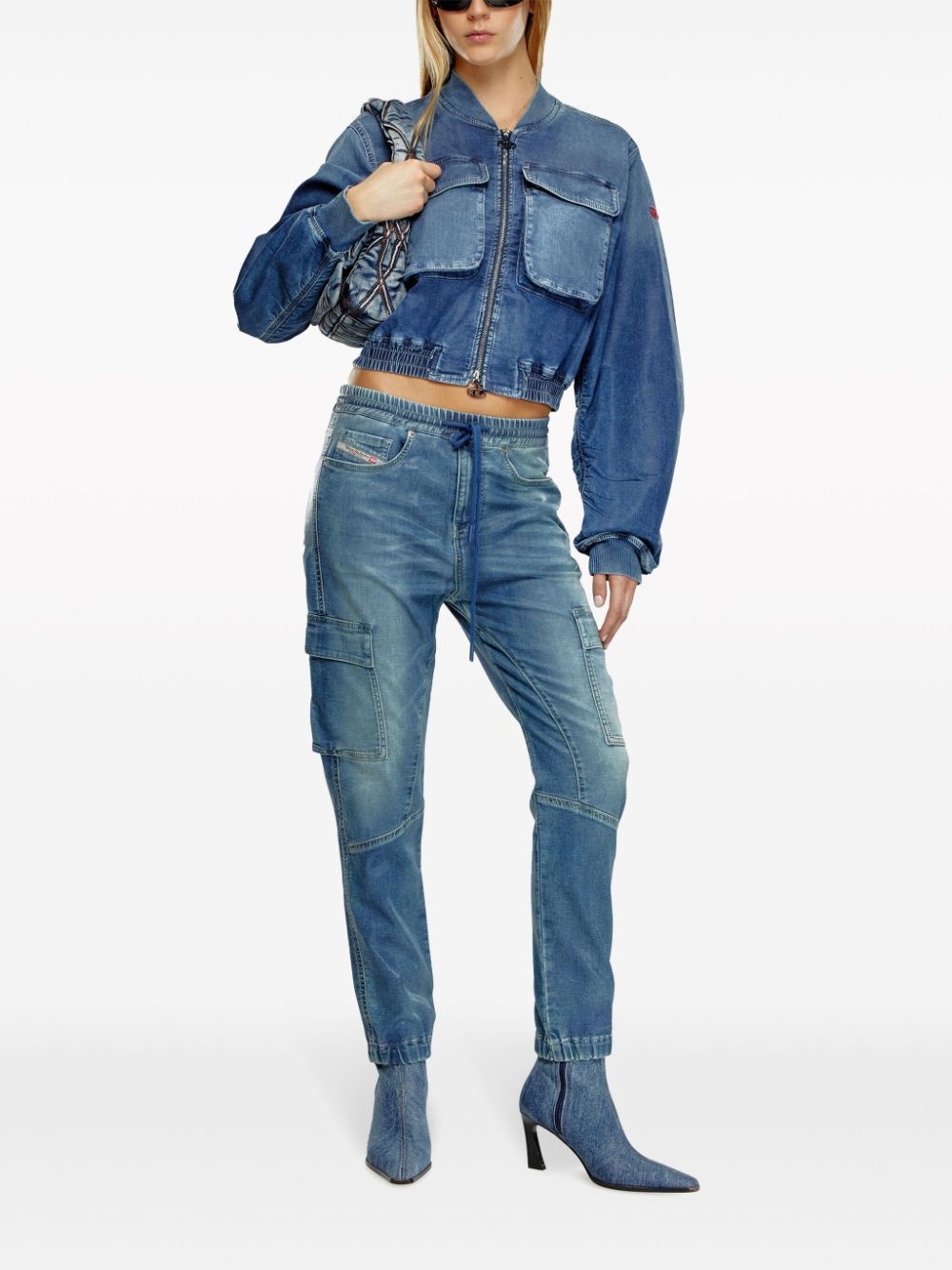 De-Khlo-S Track denim bomber jacket - 2