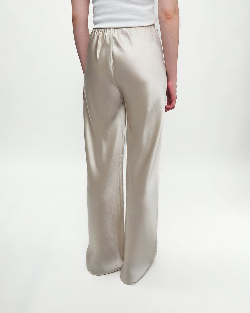 Trousers Bias Satin Pants Pearl - 5