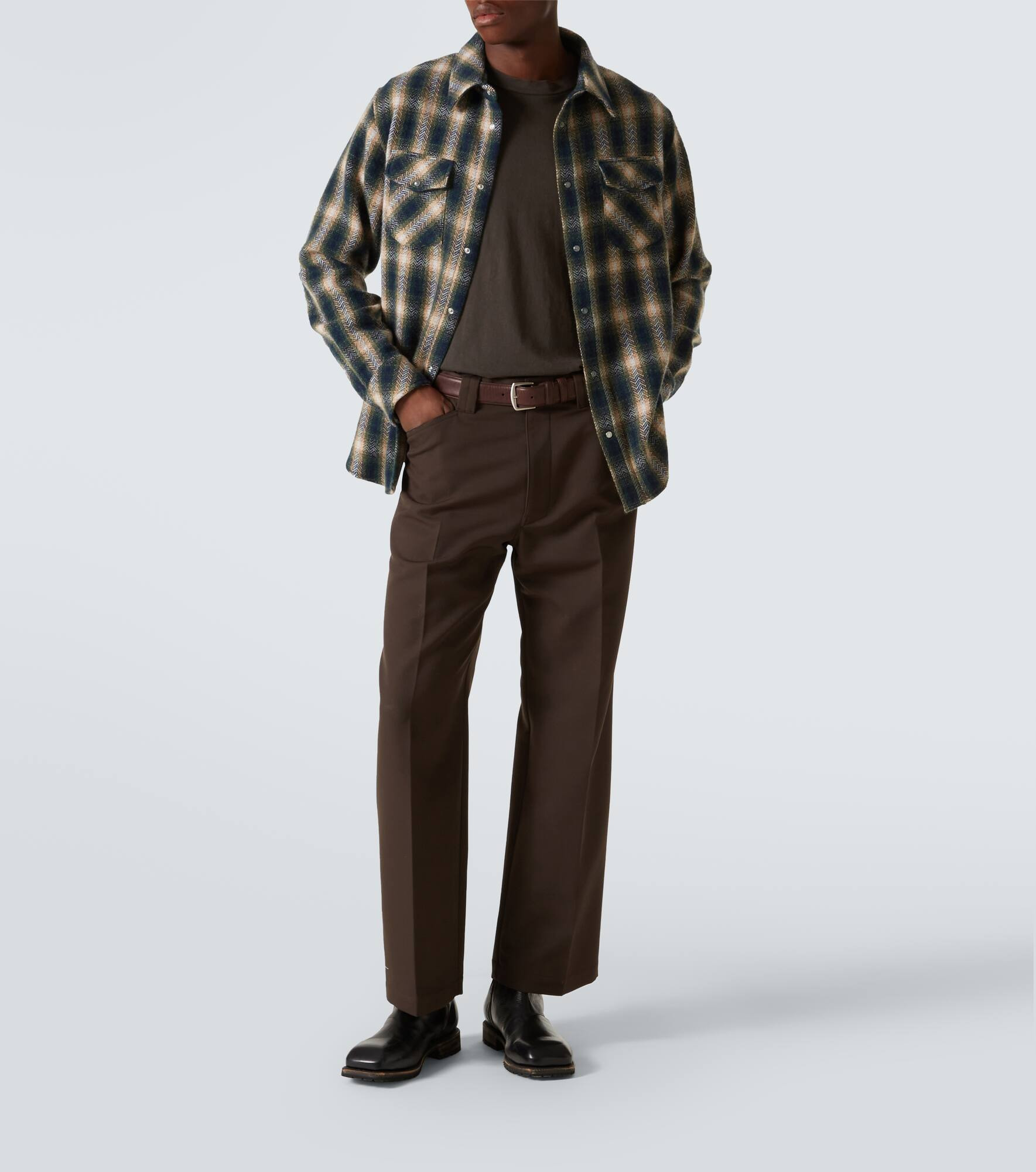 Tartan cashmere shirt - 2