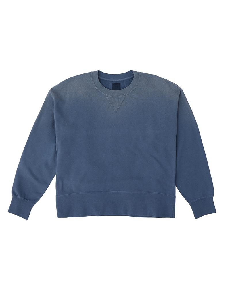 COURT SWEAT L/S DMGD BLUE - 1