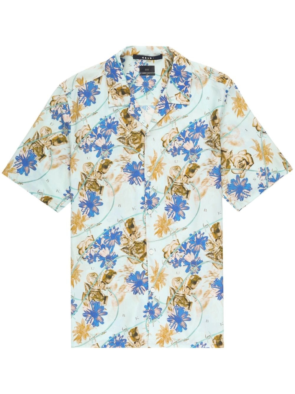 Floralist-print short-sleeved shirt - 1