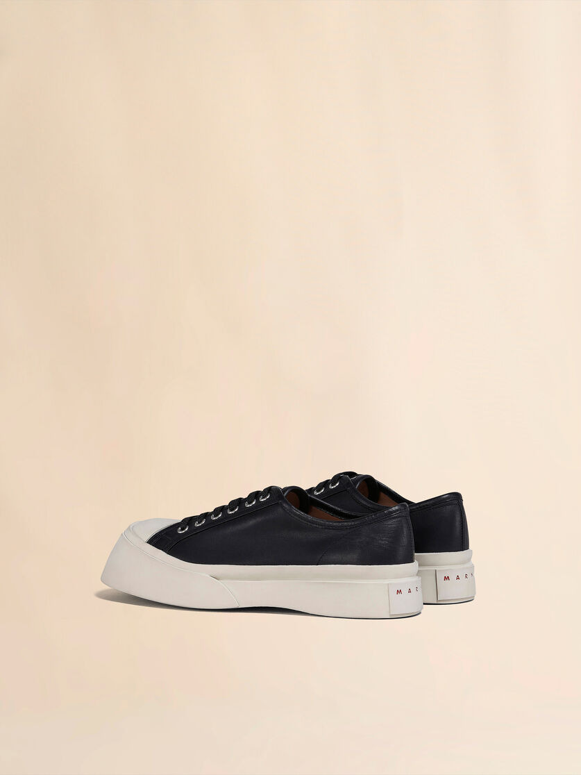 BLACK NAPPA LEATHER PABLO SNEAKER - 3