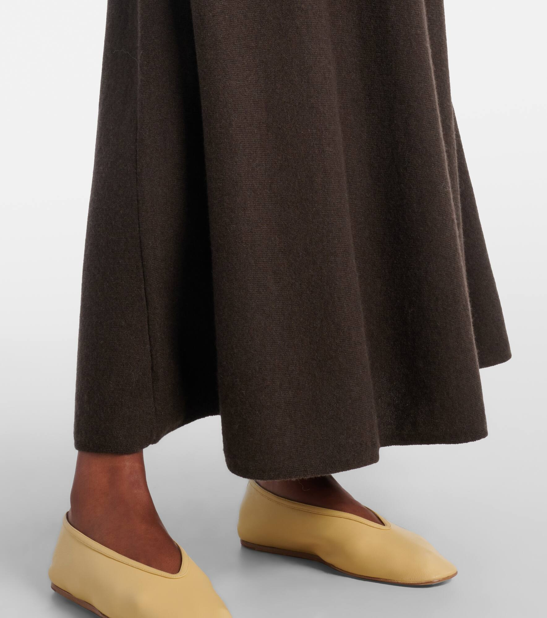 Torie knitted cashmere maxi skirt - 5