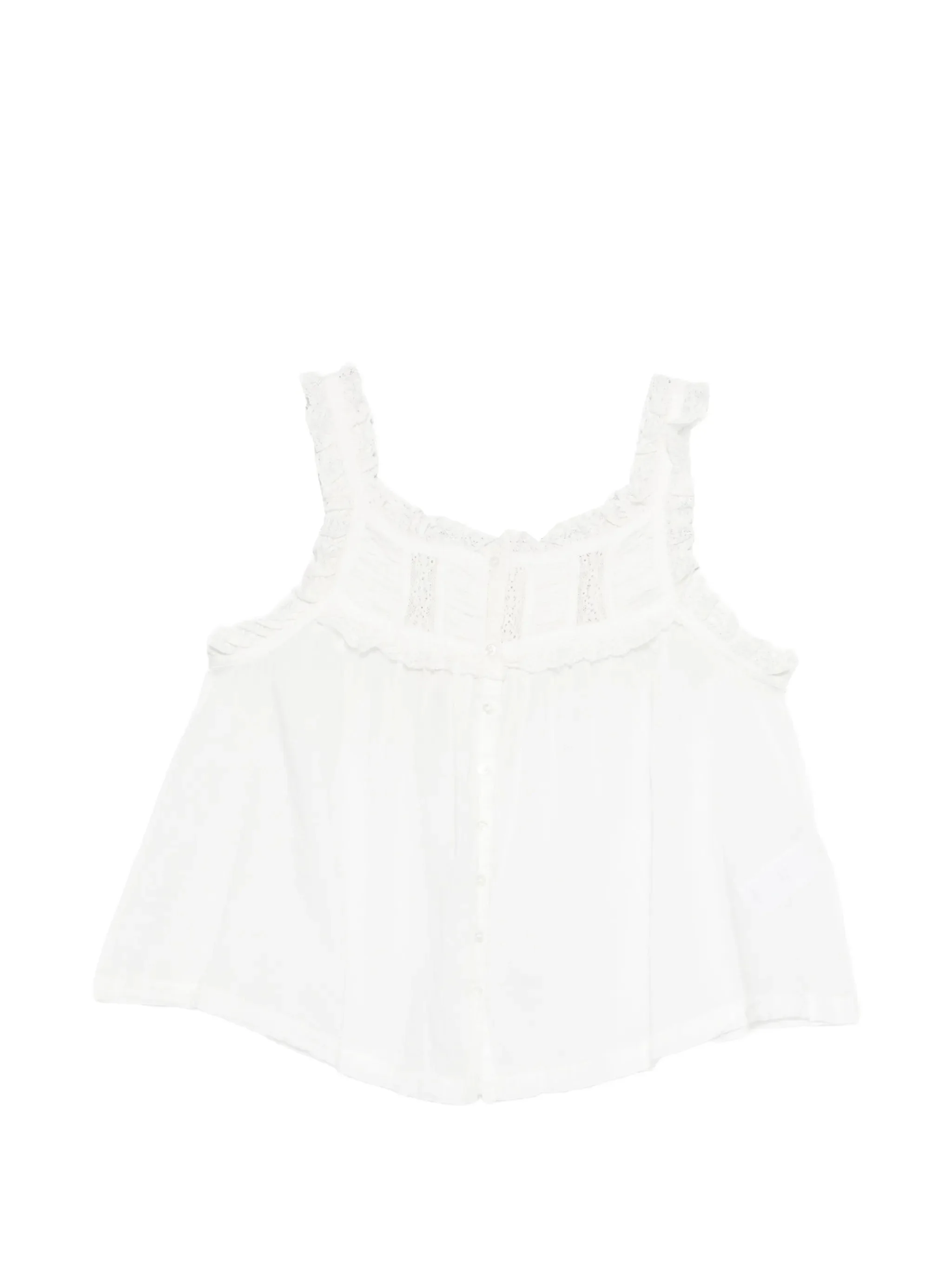 Fidella square-neck sleeveless top - 1