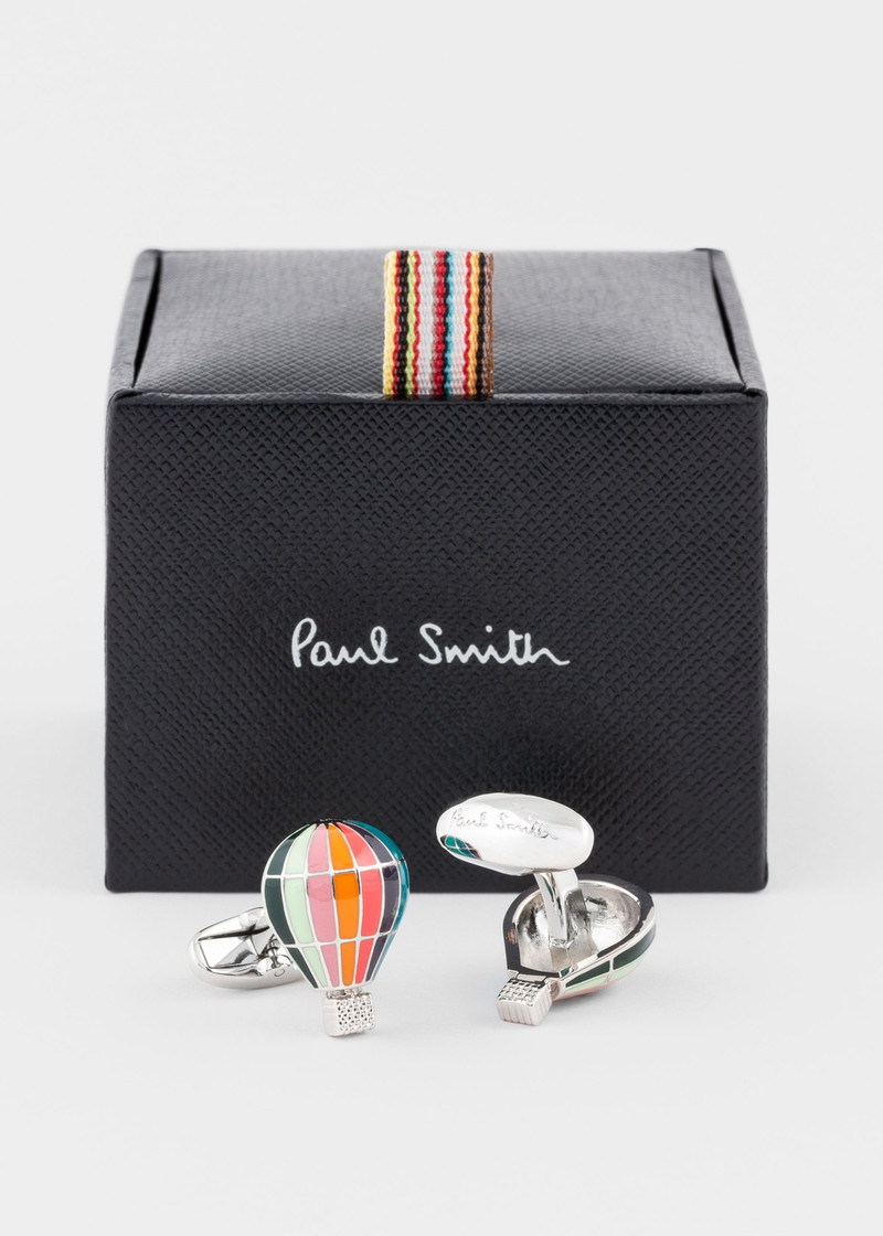 Paul Smith 'Artist Stripe' Hot Air Balloon Cufflinks outlook