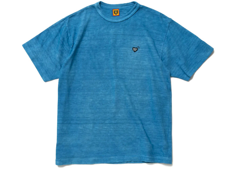 Human Made Indigo Heart Badge T-Shirt Indigo Blue - 1