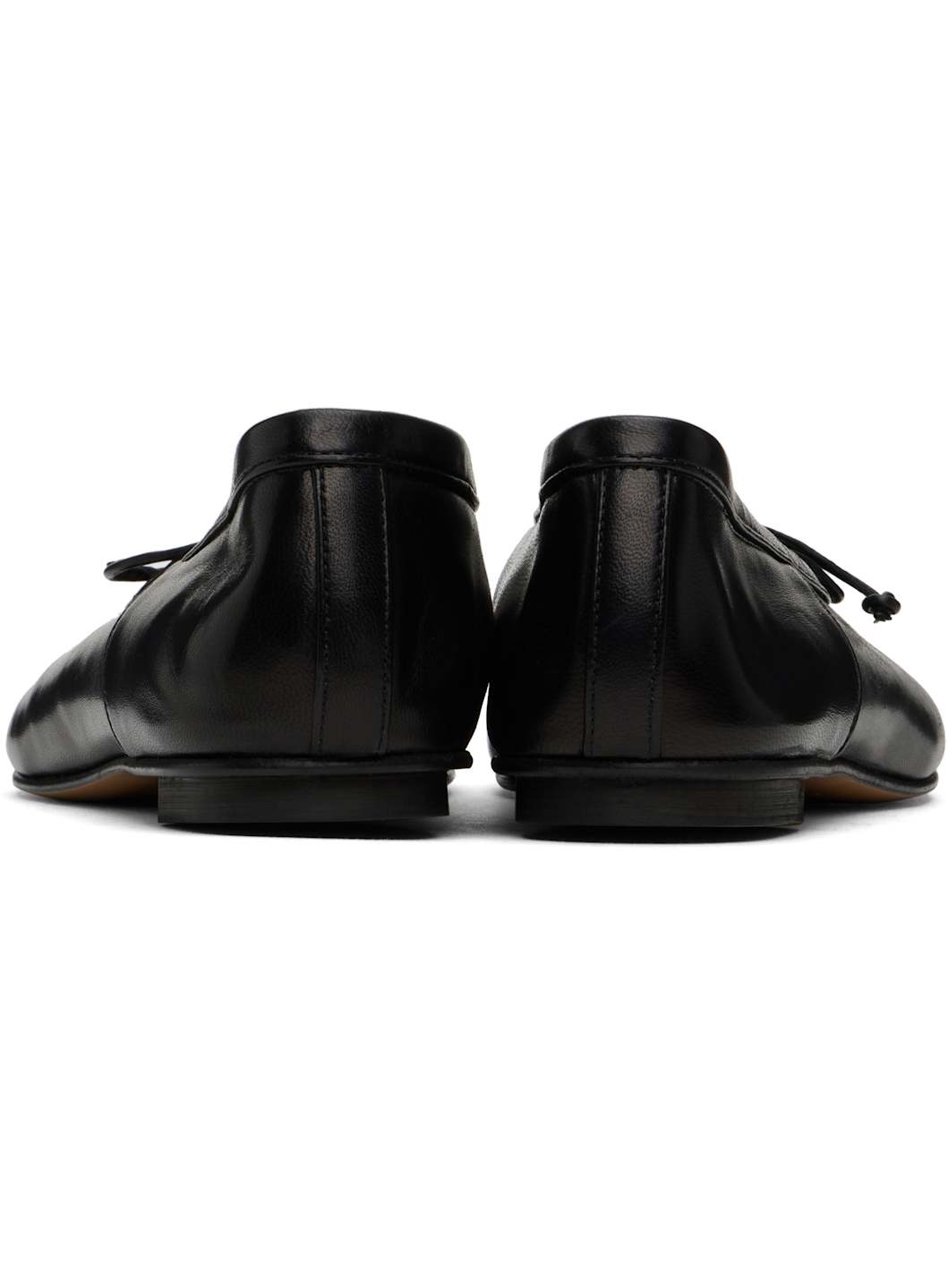Black Mica Ballerina Flats - 2