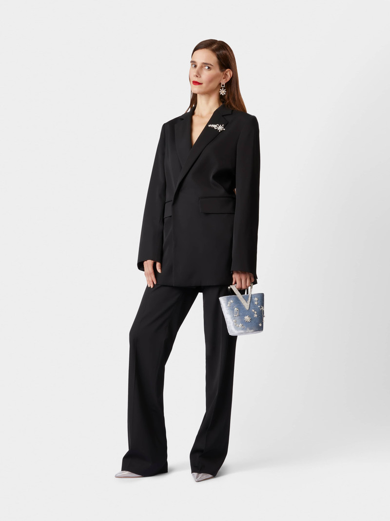 Roger Vivier RV Strass Constellation Mini Bag in Velvet outlook