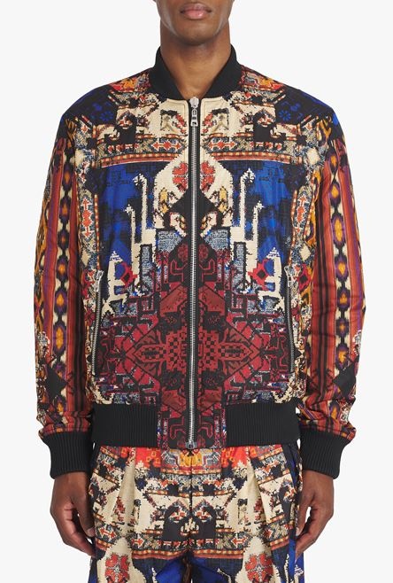 Reversible multicolor nylon bomber jacket - 5