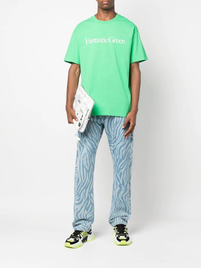 MSGM motif-print short-sleeve T-shirt outlook