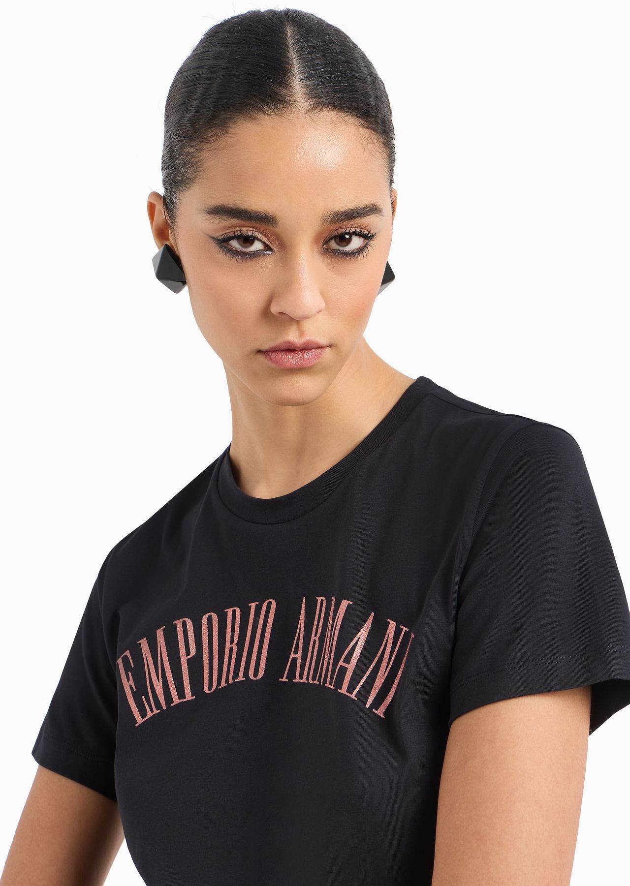 ASV organic jersey T-shirt with glitter logo - 5