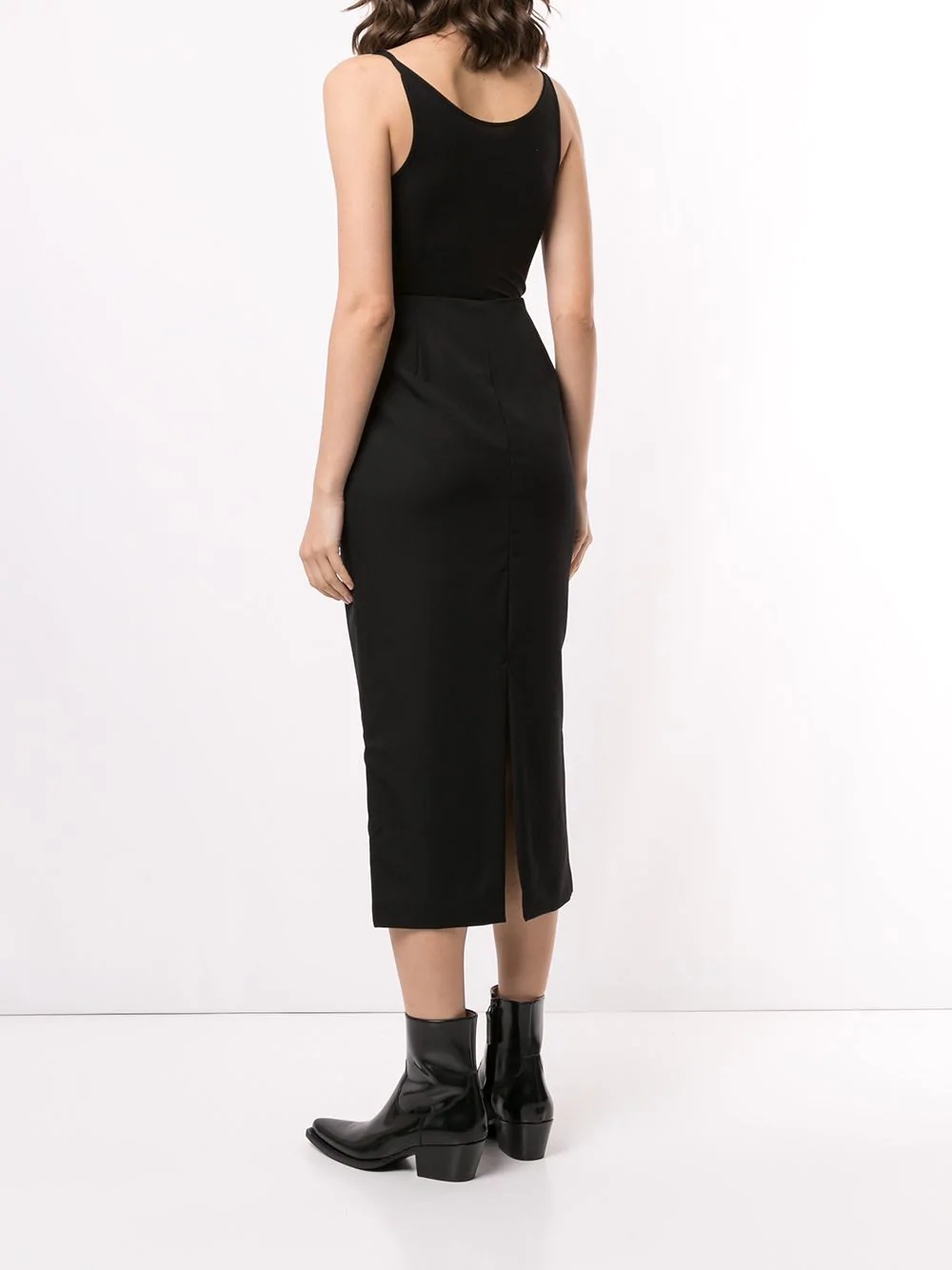 high-waisted pencil skirt - 4