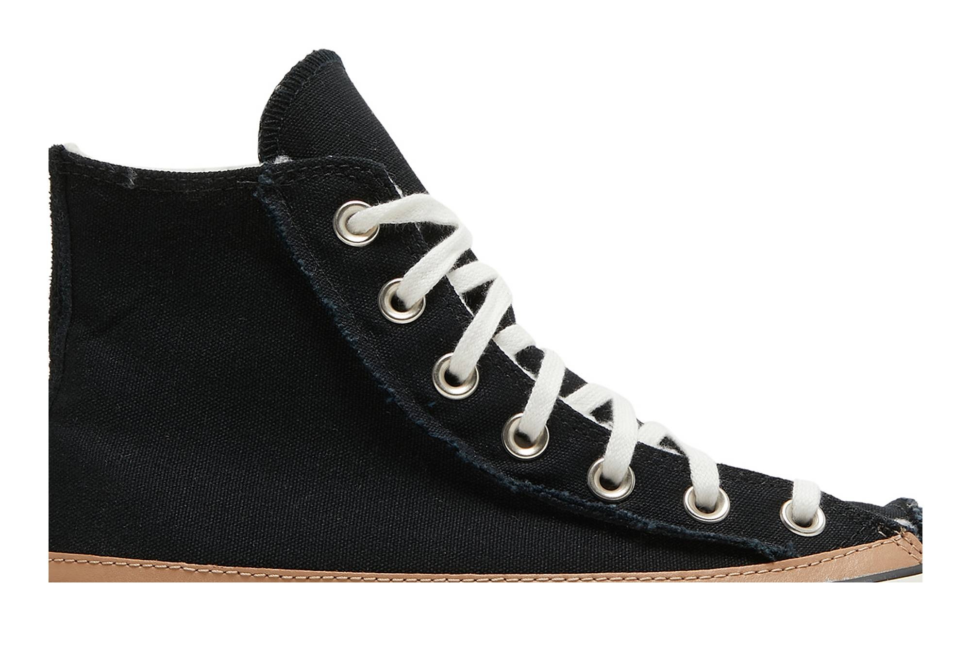 Wmns Chuck Taylor All Star Raw Edge Platform High 'Black Champagne Tan' - 2