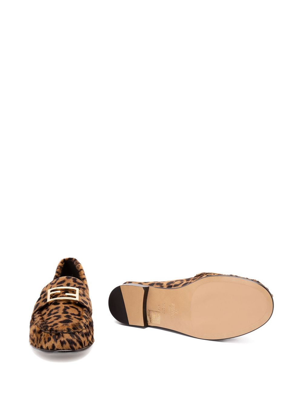 leopard-print logo-detail loafers - 5