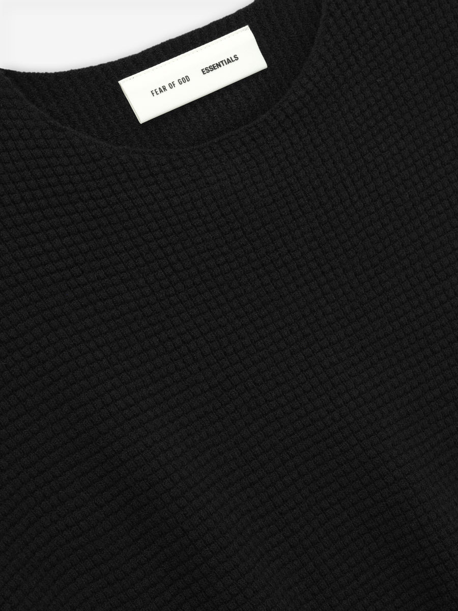 Waffle Crewneck Sweater - 3