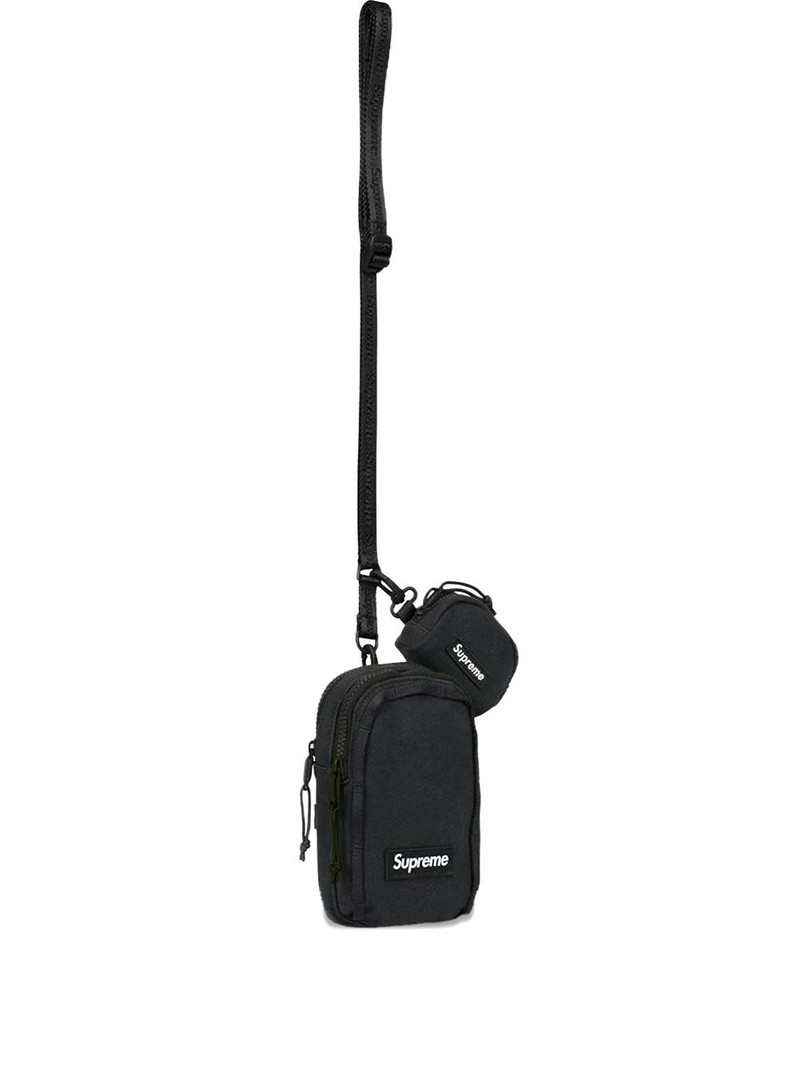 logo-patch "Black" cross body bag 1