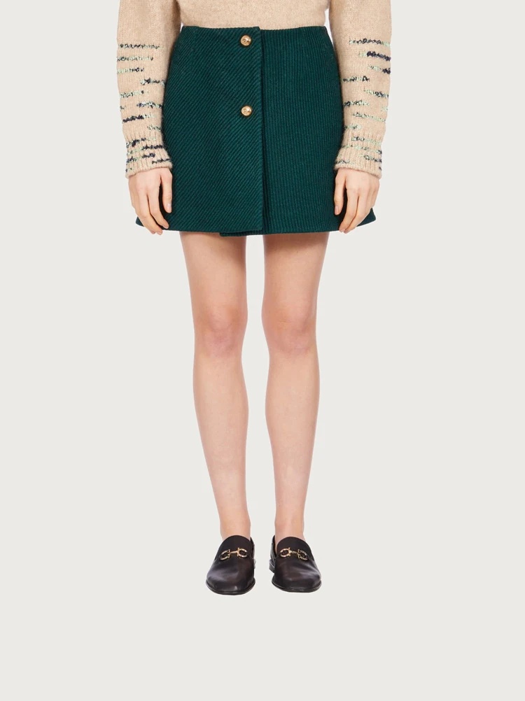 WOOL MINI SKIRT - 2