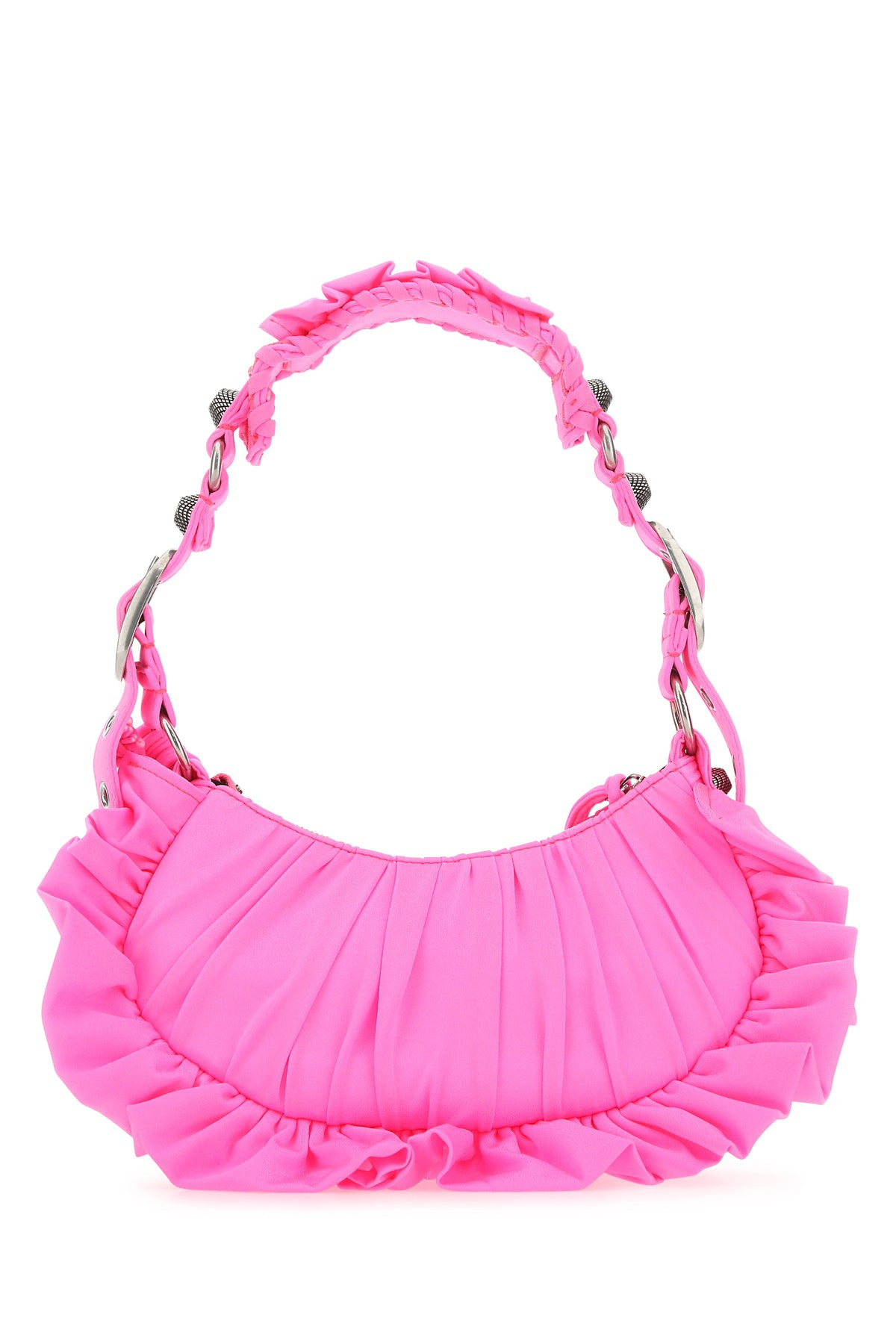 Fluo pink fabric Le Cagole XS shoulder bag - 3