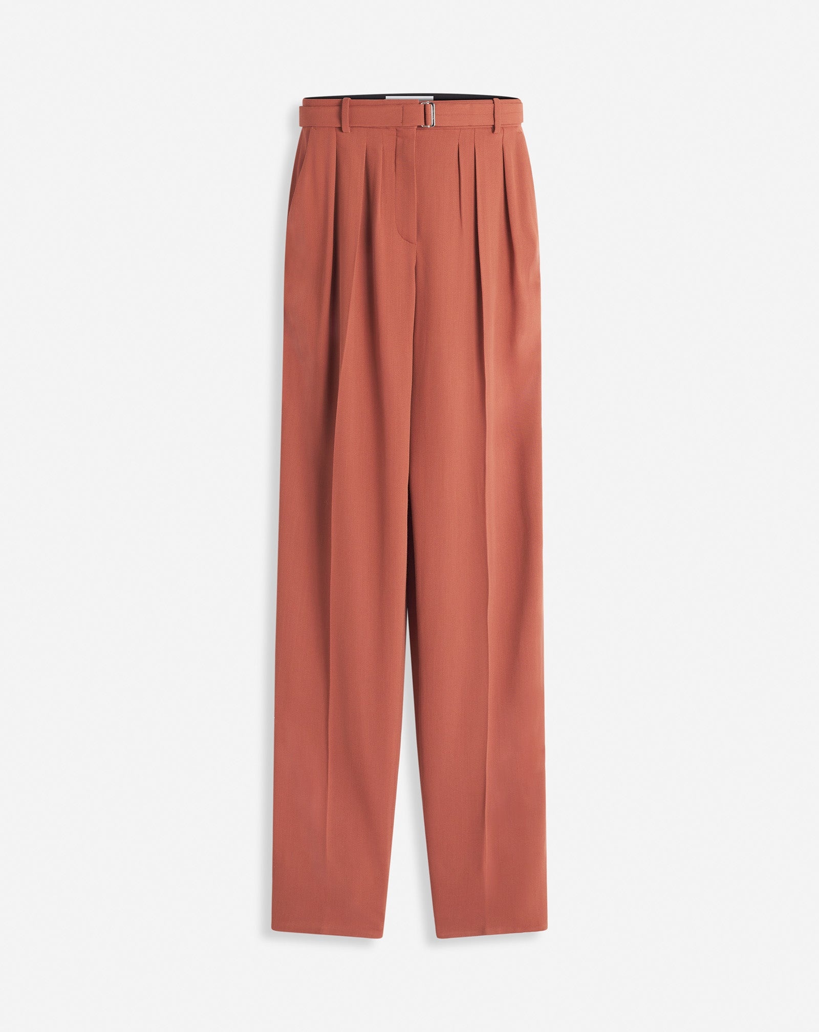 WOOL AND VISCOSE PANTS WITH DARTS - 1