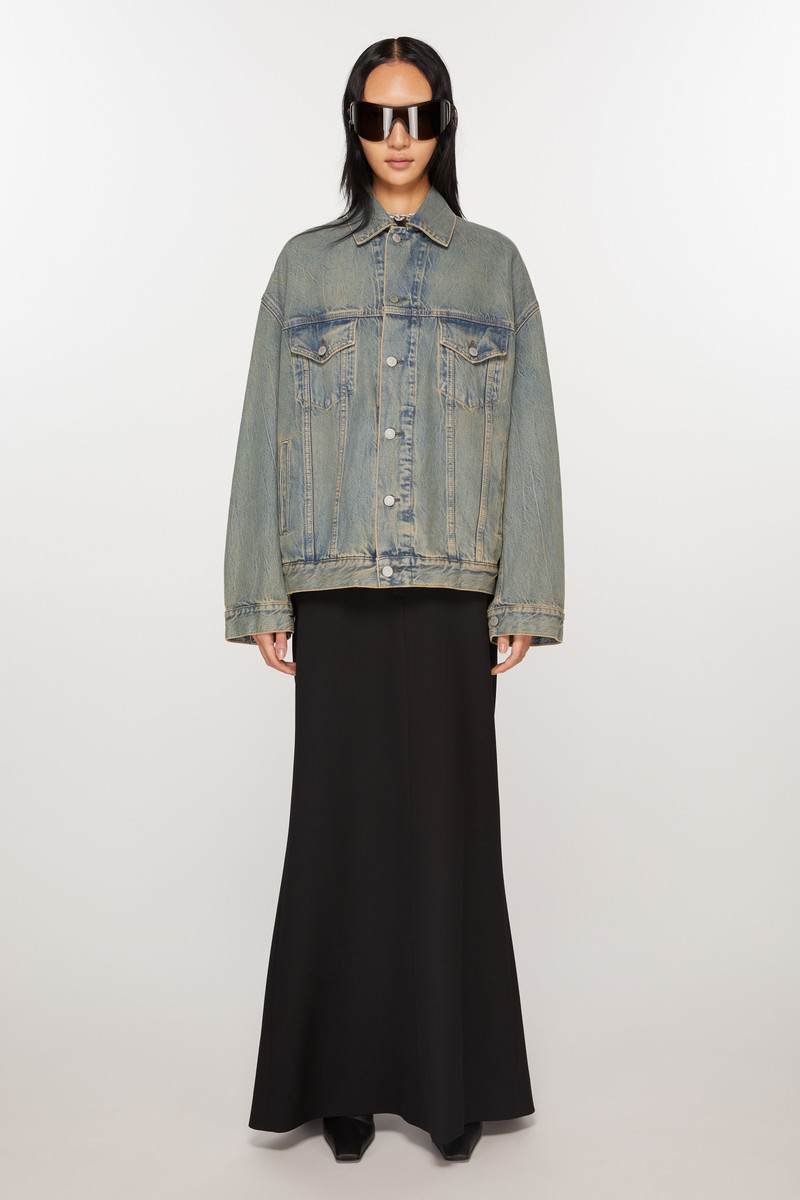 Acne Studios Denim jacket - Oversized fit - Blue/beige outlook
