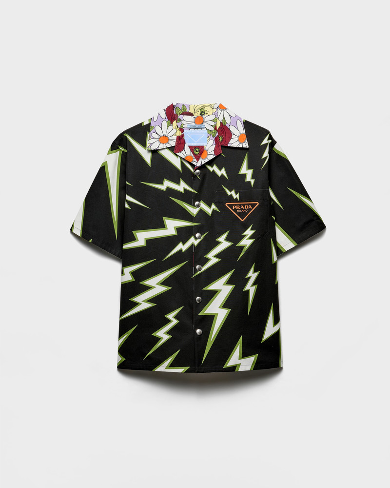 Timecapsule printed cotton shirt 1